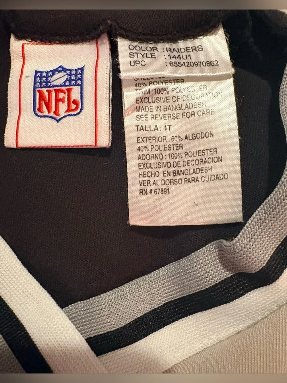 Official NFL Raiders Cheerleader Outfit